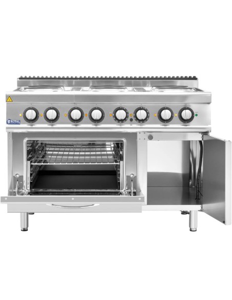 Elektrinė viryklė su orkaite, spintele, 6 degikliai, 400 V, 19,1 kW
 
Elektrinė viryklė su orkaite, spintele, 6 degikliai, 400 V, 19,1 kW