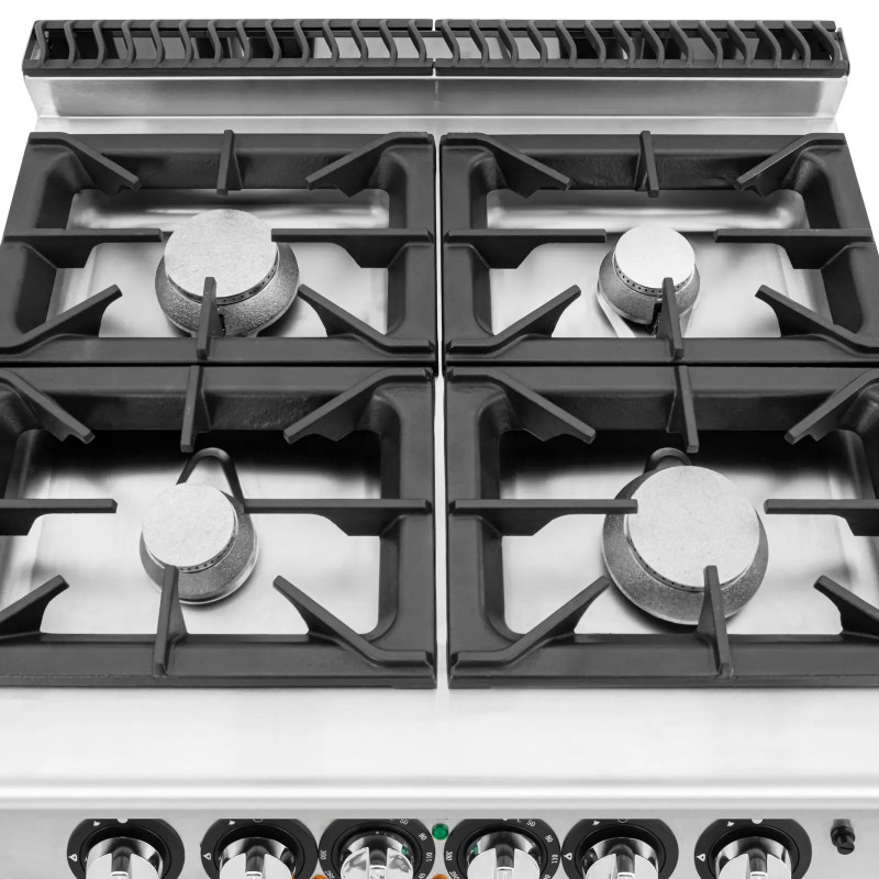 Dujinė viryklė su orkaite 4 degiklių 14,4 kW