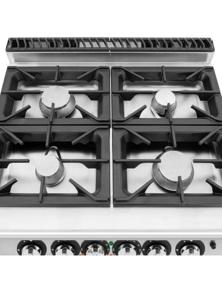 Dujinė viryklė su orkaite 4 degiklių 14,4 kW
 
Dujinė viryklė su orkaite 4 degiklių 14,4 kW