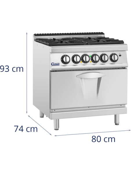 Dujinė viryklė su orkaite 4 degiklių 14,4 kW
 
Dujinė viryklė su orkaite 4 degiklių 14,4 kW