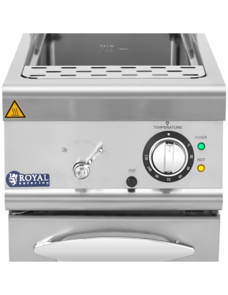 Makaronų viryklė, elektrinė, laisvai pastatoma, 400 V, 9 kW
 
Makaronų viryklė, elektrinė, laisvai pastatoma, 400 V, 9 kW