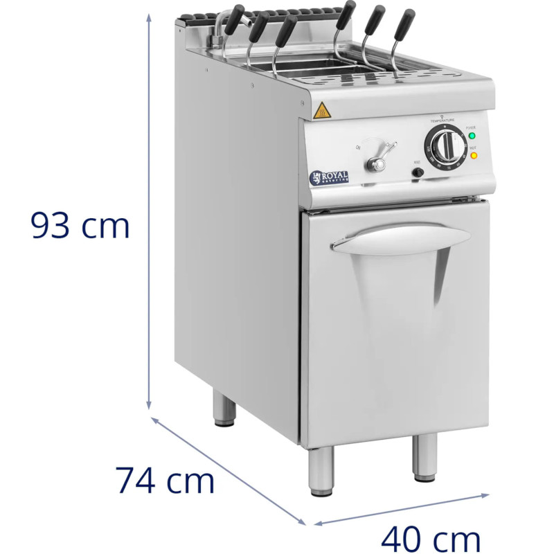 Makaronų viryklė, elektrinė, laisvai pastatoma, 400 V, 9 kW