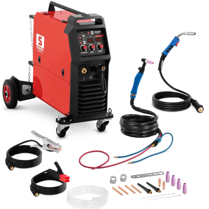 Daugiafunkcinis suvirinimo aparatas MIG/ MAG TIG MMA FCAW 300 A 400 V