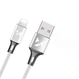 Kabelis USB laidas Iphone Lightning 2.4A 1m baltas