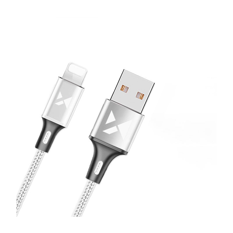 Kabelis USB laidas Iphone Lightning 2.4A 1m baltas