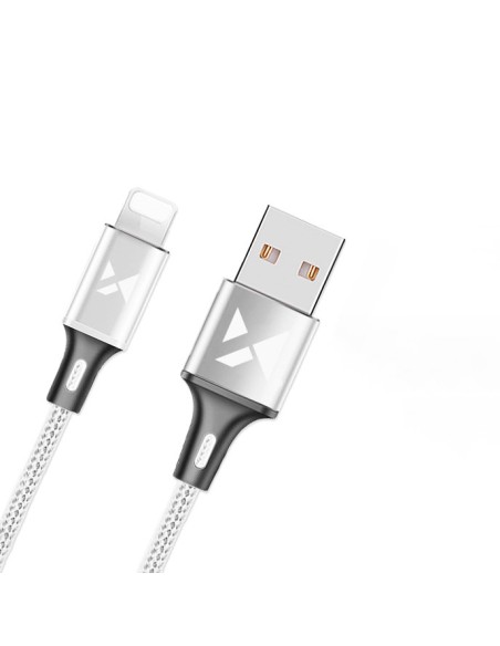 Kabelis USB laidas Iphone Lightning 2.4A 1m baltas Kabelis USB laidas Iphone Lightning 2.4A 1m baltas