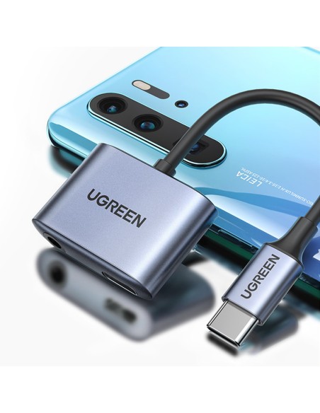 USB-C – USB-C + 3,5 mm mini lizdo garso adapteris – pilkas
 
USB-C – USB-C + 3,5 mm mini lizdo garso adapteris – pilkas