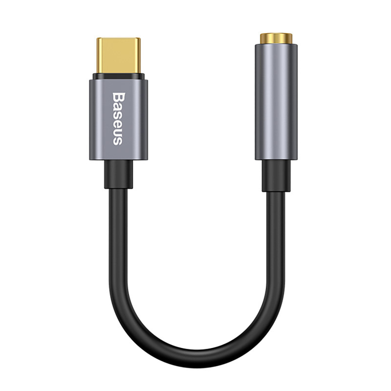 
Ausinių adapteris USB-C – mini lizdas 3,5 mm DAC 24 bitai 48 kHz – pilka
