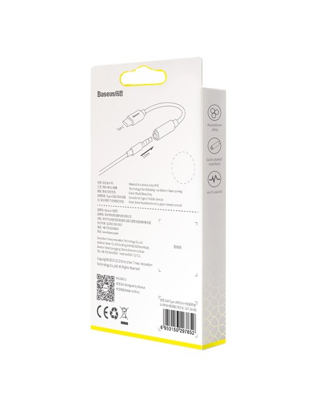 Ausinių adapteris USB-C – mini lizdas 3,5 mm DAC 24 bitai 48 kHz – pilka
 
Ausinių adapteris USB-C – mini lizdas 3,5 mm DAC 24 bitai 48 kHz – pilka