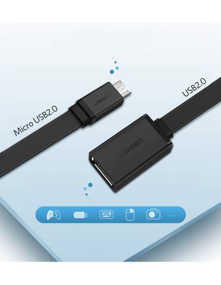 Adapteris mikro USB (vyriškas) - USB-A (moteris) OTG plokščias 0,15 m - juodas
 
Adapteris mikro USB (vyriškas) - USB-A (moteris) OTG plokščias 0,15 m - juodas