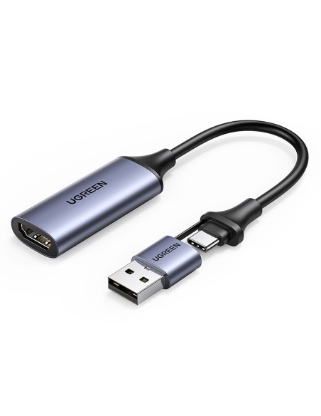 HDMI (moteris) – USB-A / USB-C (vyriškas) adapteris – pilkas
 
HDMI (moteris) – USB-A / USB-C (vyriškas) adapteris – pilkas