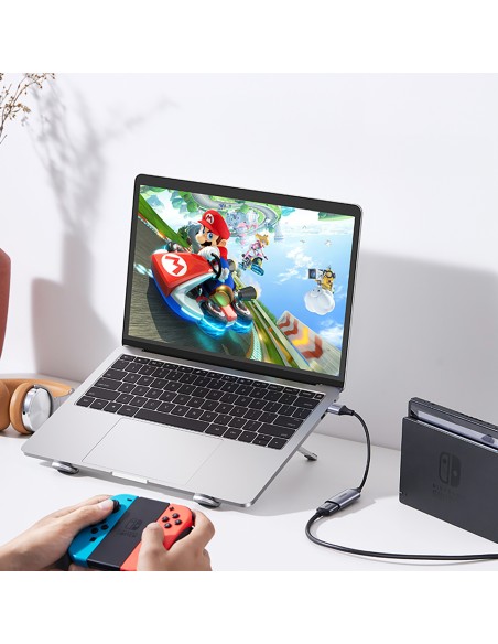 HDMI (moteris) – USB-A / USB-C (vyriškas) adapteris – pilkas
 
HDMI (moteris) – USB-A / USB-C (vyriškas) adapteris – pilkas