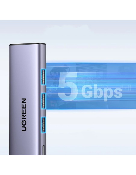 5in1 HUB adapteris USB-C - USB-C PD / HDMI / 3x USB-A 3.0 - pilka
 
5in1 HUB adapteris USB-C - USB-C PD / HDMI / 3x USB-A 3.0 - pilka