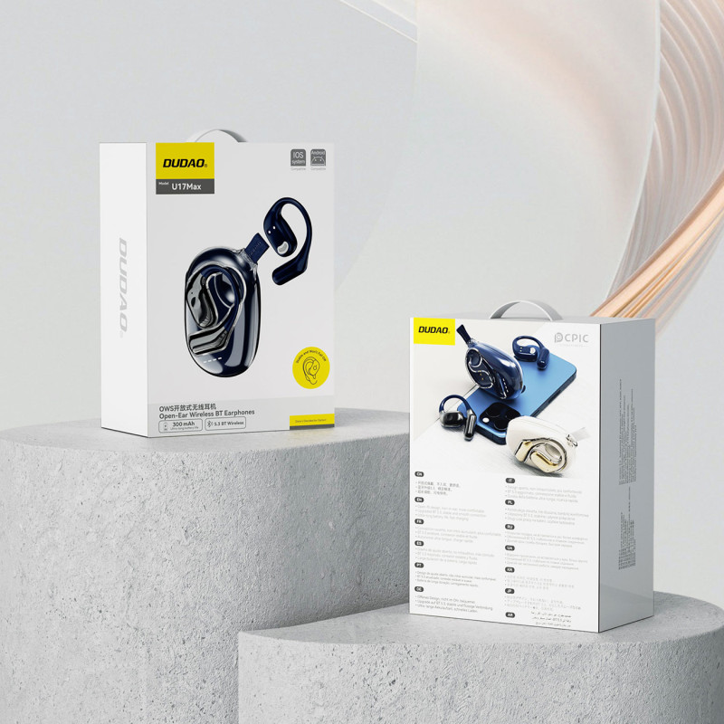 Bluetooth 5.3 OWS USB-C verslo ausinės – tamsiai mėlyna