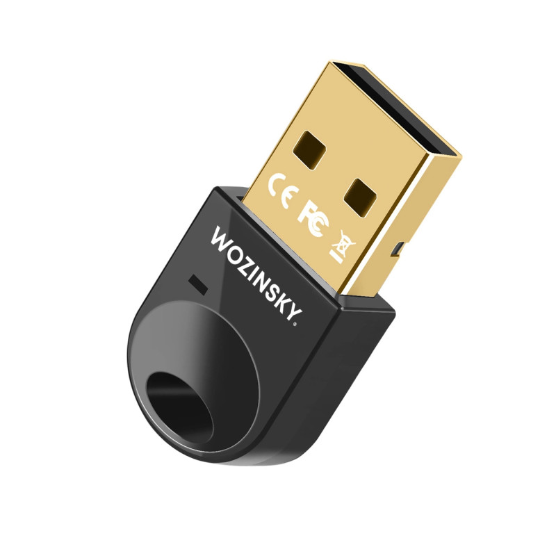 
Mini adapteris imtuvas siųstuvas Bluetooth 5.4 USB-A kompiuteriui - juodas
