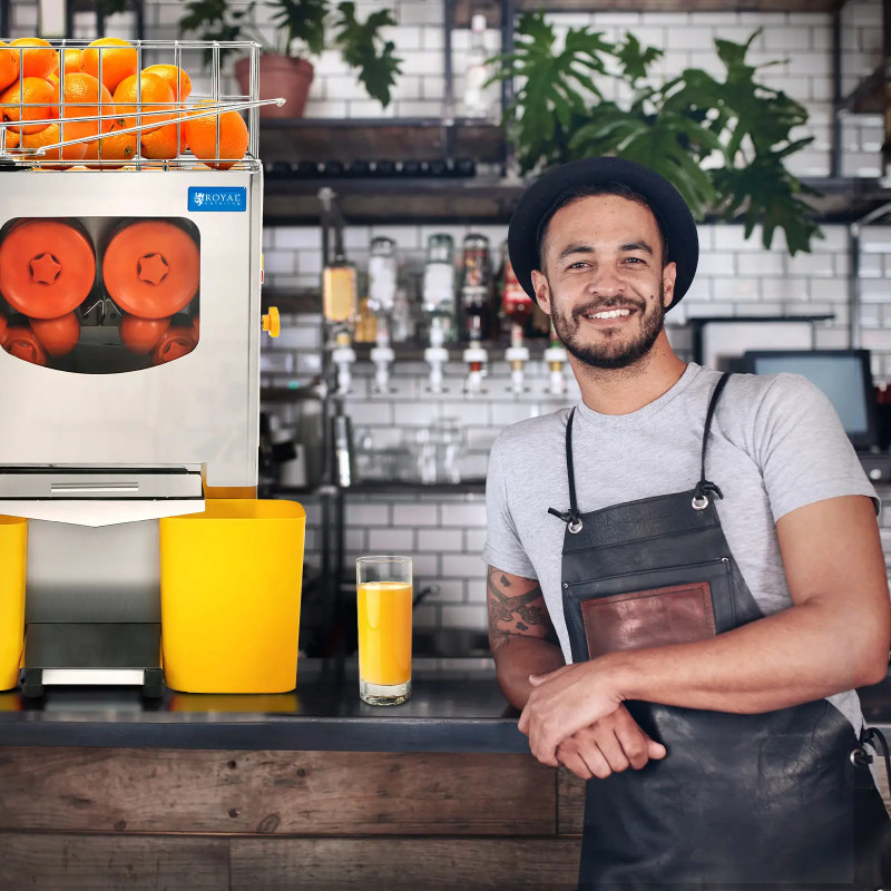 
Pusiau automatinė apelsinų sulčiaspaudė 20 vnt/ min 120 W
