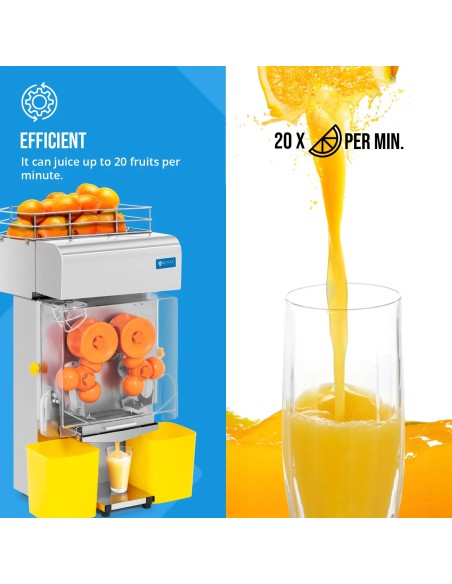 
Automatinė apelsinų sulčiaspaudė 20 vnt/ min 200 W
