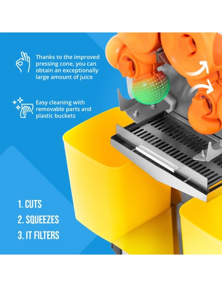 
Automatinė apelsinų sulčiaspaudė 20 vnt/ min 200 W
