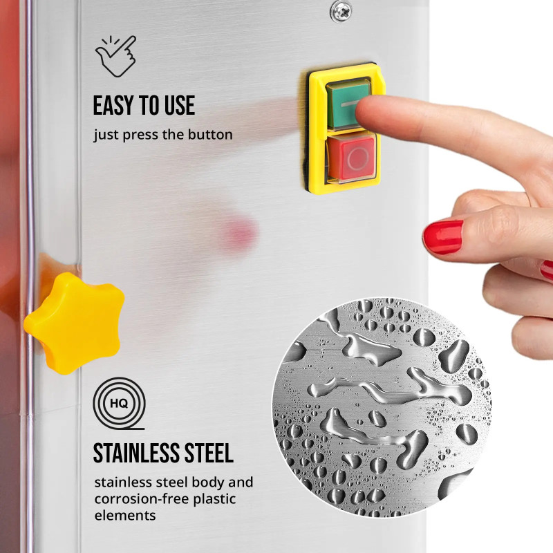 
Automatinė apelsinų sulčiaspaudė 20 vnt/ min 200 W
