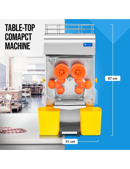 
Automatinė apelsinų sulčiaspaudė 20 vnt/ min 200 W
