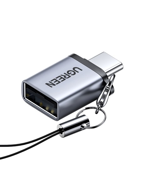 USB-C (vyriškas) – USB-A 3.0 (moteriškas) adapteris su dirželiu – pilka
 
USB-C (vyriškas) – USB-A 3.0 (moteriškas) adapteris su dirželiu – pilka
