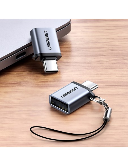 USB-C (vyriškas) – USB-A 3.0 (moteriškas) adapteris su dirželiu – pilka
 
USB-C (vyriškas) – USB-A 3.0 (moteriškas) adapteris su dirželiu – pilka