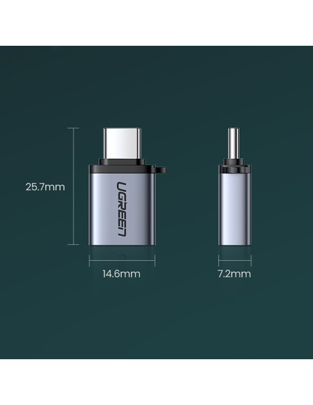 USB-C (vyriškas) – USB-A 3.0 (moteriškas) adapteris su dirželiu – pilka
 
USB-C (vyriškas) – USB-A 3.0 (moteriškas) adapteris su dirželiu – pilka