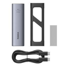 
FlyJoy M.2 NVMe 10Gb/ s UASP TRIM SSD Caddy iki 8TB – pilka
