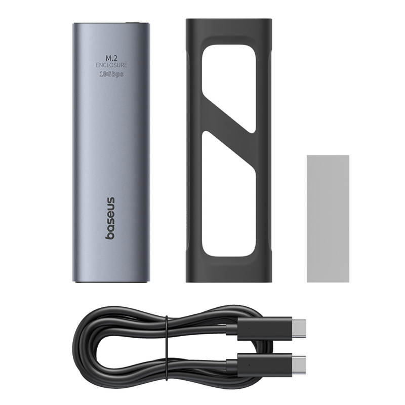 FlyJoy M.2 NVMe 10Gb/ s UASP TRIM SSD Caddy iki 8TB – pilka