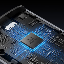 
FlyJoy M.2 NVMe 10Gb/ s UASP TRIM SSD Caddy iki 8TB – pilka
