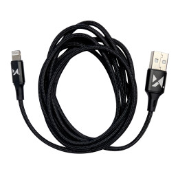 Kabelis USB laidas Iphone Lightning 2.4A 1m baltas