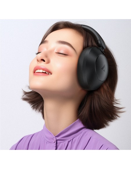 
H3 Bluetooth belaidės ausinės su ANC USB-C IPX4 – juodos
