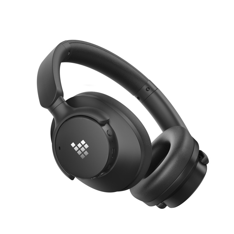 „Sounfii Q20 ANC On-Ear Bluetooth 5.3“ belaidės ausinės – juodos