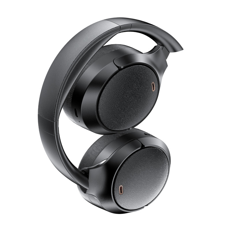 H6 ANC belaidės Bluetooth 5.3 IPX4 ausinės ant ausinių – juodos