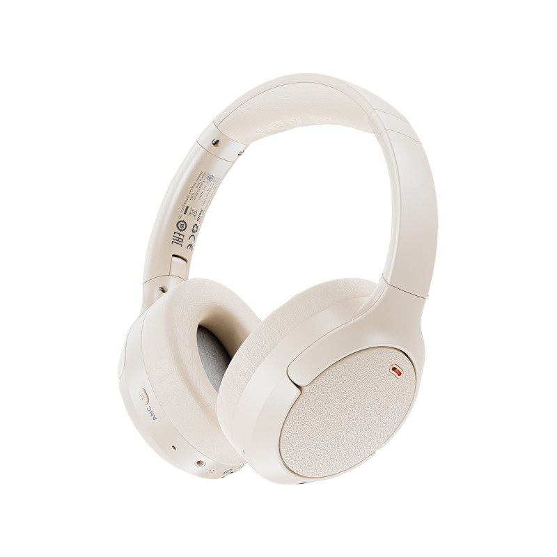 
H6 ANC belaidės Bluetooth 5.3 IPX4 ausinės ant ausų – baltos
