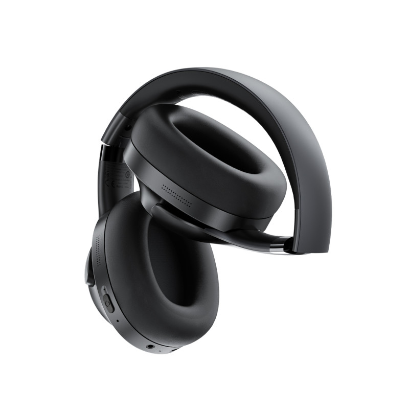 H4 ANC belaidės Bluetooth 5.3 IPX4 ausinės ant ausinių – juodos