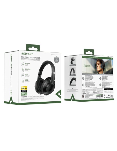 H4 ANC belaidės Bluetooth 5.3 IPX4 ausinės ant ausinių – juodos
 
H4 ANC belaidės Bluetooth 5.3 IPX4 ausinės ant ausinių – juodos
