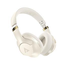 
H4 ANC belaidės Bluetooth 5.3 IPX4 ausinės ant ausinių – smėlio spalvos

