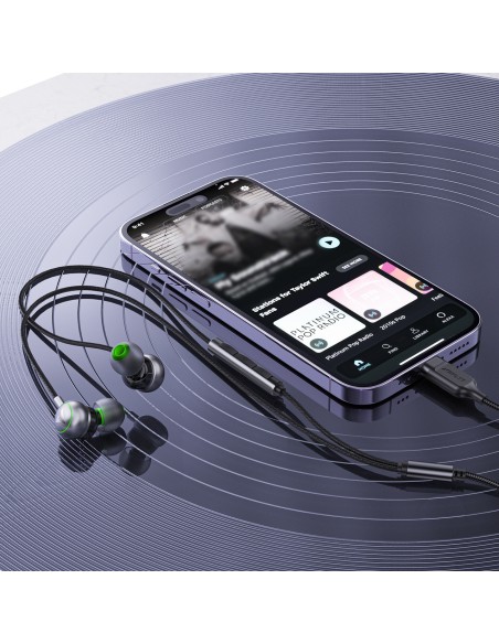 L5 laidinės ausinės USB-C 1,2 m – juodos
 
L5 laidinės ausinės USB-C 1,2 m – juodos