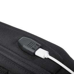 
Aukščiausios kokybės vieno peties apsaugos nuo vagystės miesto kuprinė su tvarkykle ir USB - juoda
