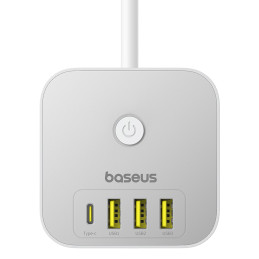 
7 viename maitinimo juosta KOSTKA PowerCombo 3x AC / 3x USB-A / 1x USB-C 20W 1,5 m - balta
