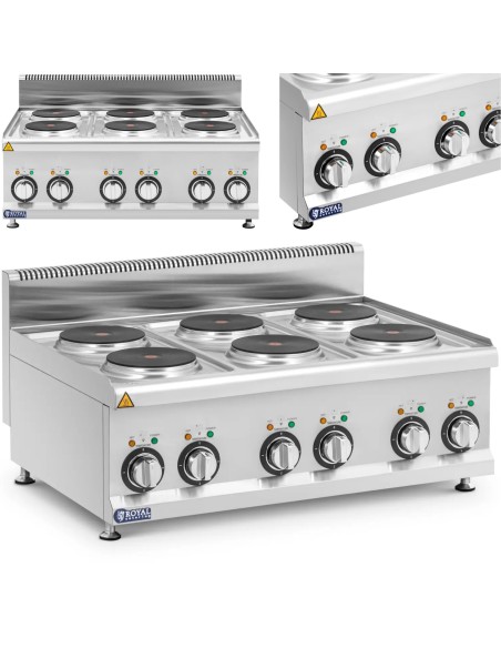 Elektrinė viryklė, 6 šildymo zonos, skersmuo 19 cm 12 kW 400 V
 
Elektrinė viryklė, 6 šildymo zonos, skersmuo 19 cm 12 kW 400 V