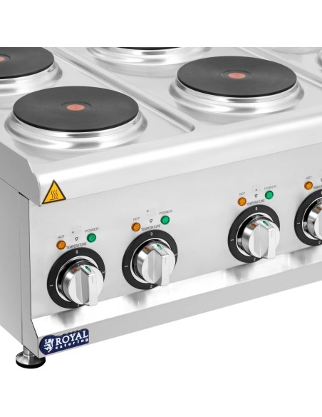 Elektrinė viryklė, 6 šildymo zonos, skersmuo 19 cm 12 kW 400 V
 
Elektrinė viryklė, 6 šildymo zonos, skersmuo 19 cm 12 kW 400 V