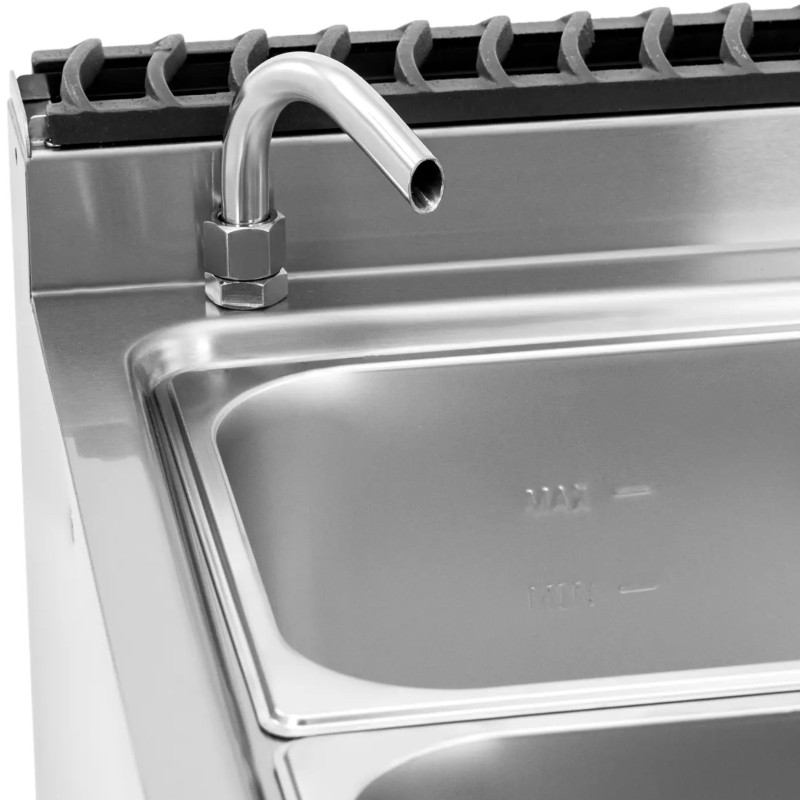 
Elektrinė vandens vonia su čiaupo spintele 2x GN 1/ 2 2x GN 1/ 3 6000 W
