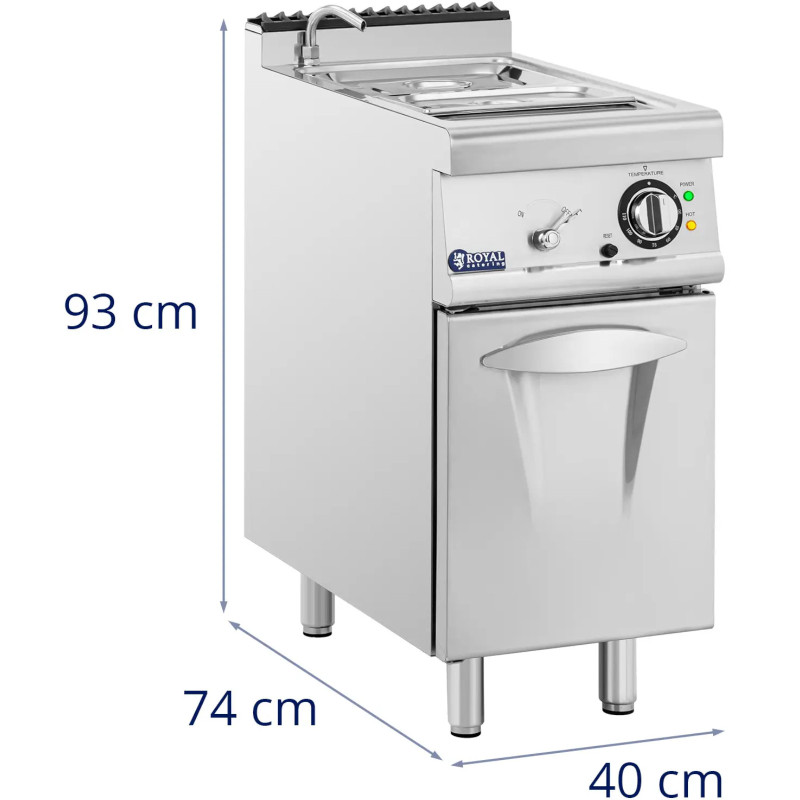 Elektrinė vonia su čiaupo spintele GN 1/ 2 GN 1/ 3 3000 W