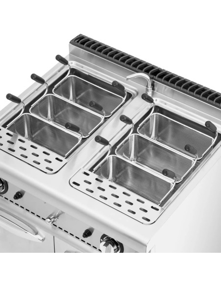 Makaronų viryklė, makaronų gaminimo aparatas, propanas butanas / LPG / gamtinės dujos, 4 x 4 kW
 
Makaronų viryklė, makaronų gaminimo aparatas, propanas butanas / LPG / gamtinės dujos, 4 x 4 kW
