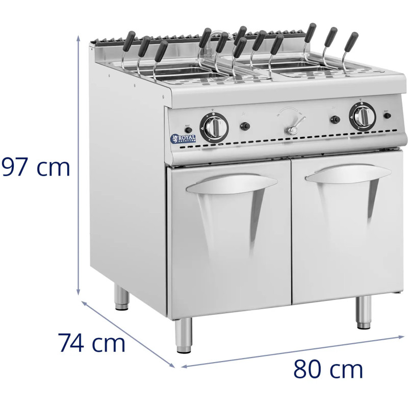 Makaronų viryklė, makaronų gaminimo aparatas, propanas butanas / LPG / gamtinės dujos, 4 x 4 kW