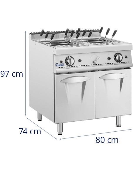Makaronų viryklė, makaronų gaminimo aparatas, propanas butanas / LPG / gamtinės dujos, 4 x 4 kW
 
Makaronų viryklė, makaronų gaminimo aparatas, propanas butanas / LPG / gamtinės dujos, 4 x 4 kW
