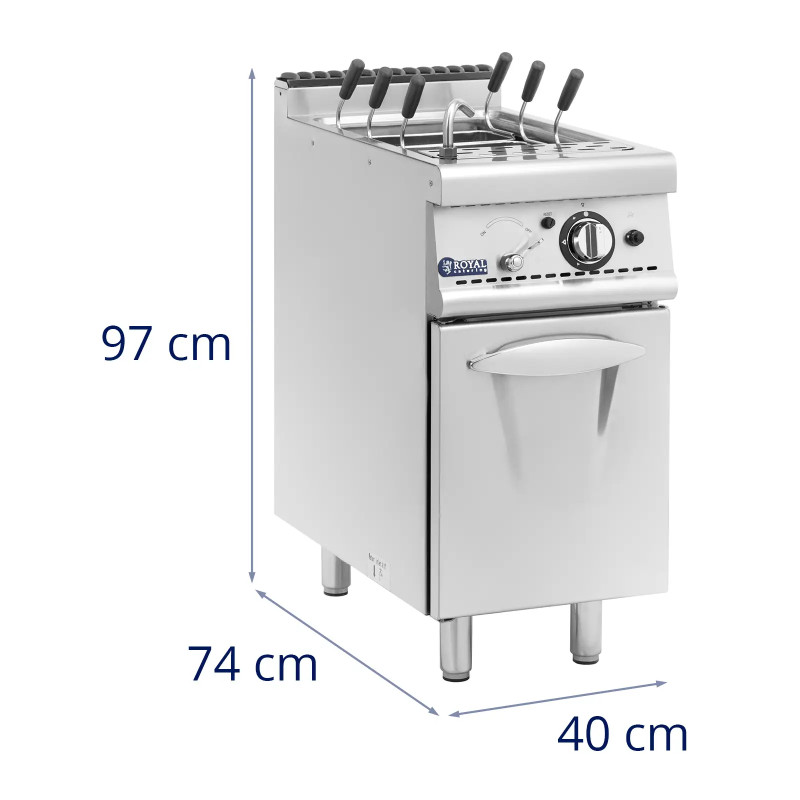 Makaronų viryklė, makaronų gaminimo aparatas, propanas butanas / LPG / gamtinės dujos, 2 x 4 kW