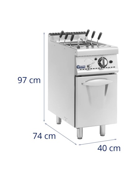 Makaronų viryklė, makaronų gaminimo aparatas, propanas butanas / LPG / gamtinės dujos, 2 x 4 kW
 
Makaronų viryklė, makaronų gaminimo aparatas, propanas butanas / LPG / gamtinės dujos, 2 x 4 kW